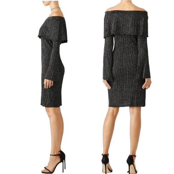 KEEPSAKE The Label Metallic Knit Sheath Bodycon Dress-Size S - Picture 4 of 9